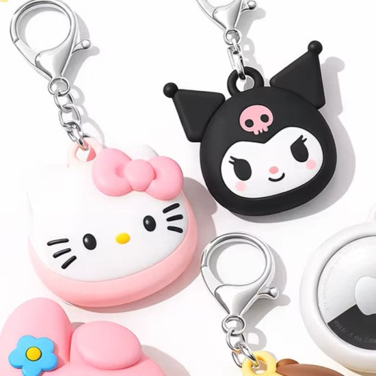 Cute Silicone AirTag Case Keychain For Apple AirTag