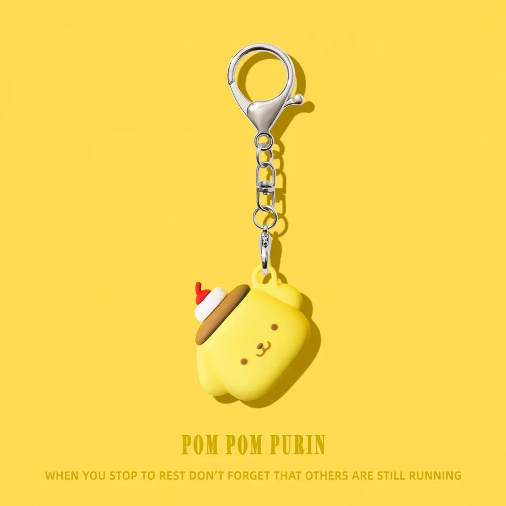 Cute Silicone AirTag Case Keychain For Apple AirTag